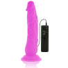 dildo vibrant flexible violet 21 cm -o- 4.9 cm