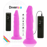 dildo vibrant flexible violet 23 cm -o- 4.3 cm