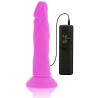 dildo vibrant flexible violet 23 cm -o- 4.3 cm