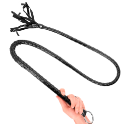 fouet long en pvc brillant 138 cm