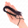 mini fouet en silicone avec 6 billes noires 26 cm