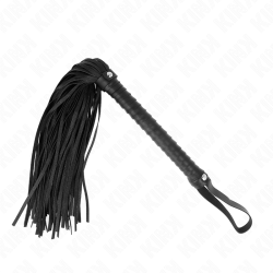 fouet avec manche texturé noir 48,5 cm