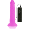 dildo vibrant flexible violet 23 cm -o- 4.3 cm
