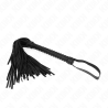 fouet avec manche texturé noir 48,5 cm