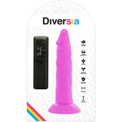 dildo vibrant flexible violet 23 cm -o- 4.3 cm