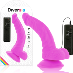 dildo vibrant flexible violet 21.5 cm -o- 4.5 cm