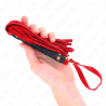 mini fouet daim rouge 30 cm