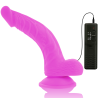 dildo vibrant flexible violet 21.5 cm -o- 4.5 cm