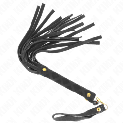 mini fouet daim noir 30 cm
