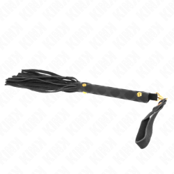 mini fouet daim noir 30 cm