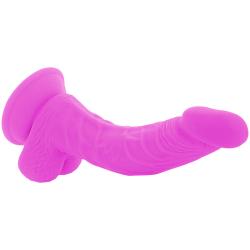 dildo vibrant flexible violet 21.5 cm -o- 4.5 cm