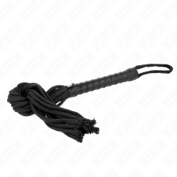 fouet corde noire 56 cm