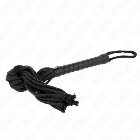 fouet corde noire 56 cm