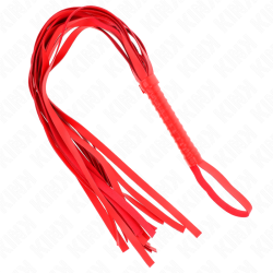 fouet rouge manche court long queue 70 cm