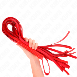 fouet rouge manche court long queue 70 cm