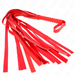 fouet rouge manche court long queue 70 cm