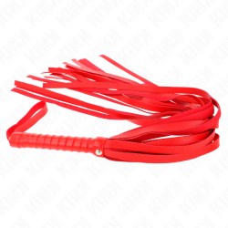 fouet rouge manche court long queue 70 cm