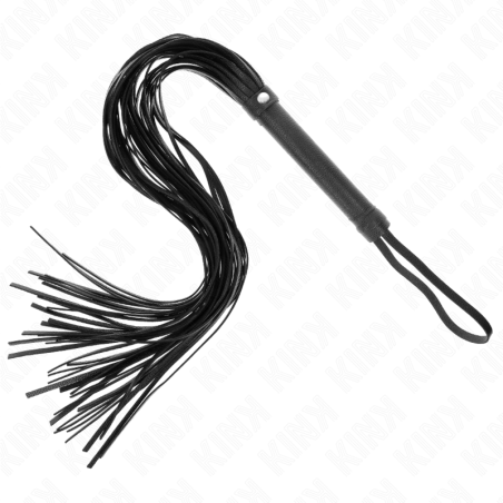 fouet pvc souple noir 70 cm