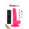 dildo vibrant flexible rose 17 cm -o- 3.3 cm