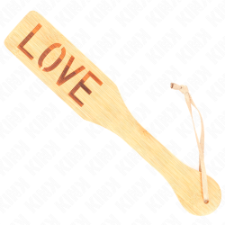 palette en bambou mot amour 32 x 5,5 cm