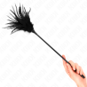 plusieurs plumes de chatouilles noires 45 cm