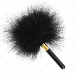 plumes chacoules en métal doré noir 18 cm