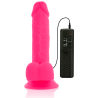 dildo vibrant flexible rose 20.5 cm -o- 4.2 cm