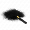 plumes chacoules en métal doré noir 18 cm