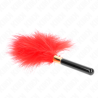 plumes chacoules en métal rouge or 18 cm
