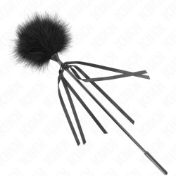 plumes chacouillées avec noeud 35 cm