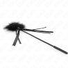 plumes chacouillées avec noeud 35 cm