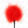 plumes tickle rouges utilisées pour le kit bondage 27 cm