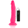 dildo vibrant flexible rose 21 cm -o- 4.9 cm