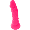dildo vibrant flexible rose 21 cm -o- 4.9 cm