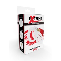 extreme cage de chasteté en acrylique réglable transparent