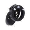 extreme cage de chasteté silicone taille s noir