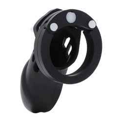 extreme cage de chasteté silicone taille l noir