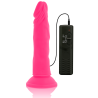 dildo souple avec vibration rose 23 cm -o- 4.3 cm