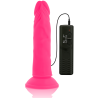 dildo souple avec vibration rose 23 cm -o- 4.3 cm
