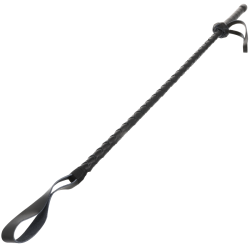 fouet bdsm fétichiste en cuir 60cm