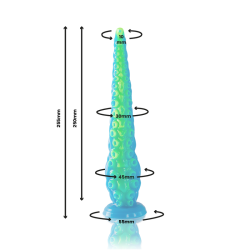 gode tentacle mince fluorescent scylla petite taille