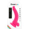dildo vibrant flexible rose 21.5 cm -o- 4.5 cm