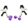 pinces à tétons avec cloche lilas