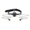 ball gag avec évents et pinces  télénols