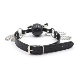ball gag avec évents et pinces  télénols