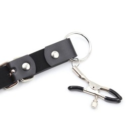 pinces clitoris avec sangles de jambes