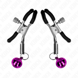 pince à meton simple cloche violet 6 cm