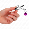 pince à meton simple cloche violet 6 cm