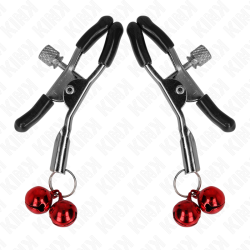 pince à meton double cloche rouge 6 cm