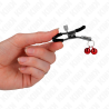 pince à meton double cloche rouge 6 cm